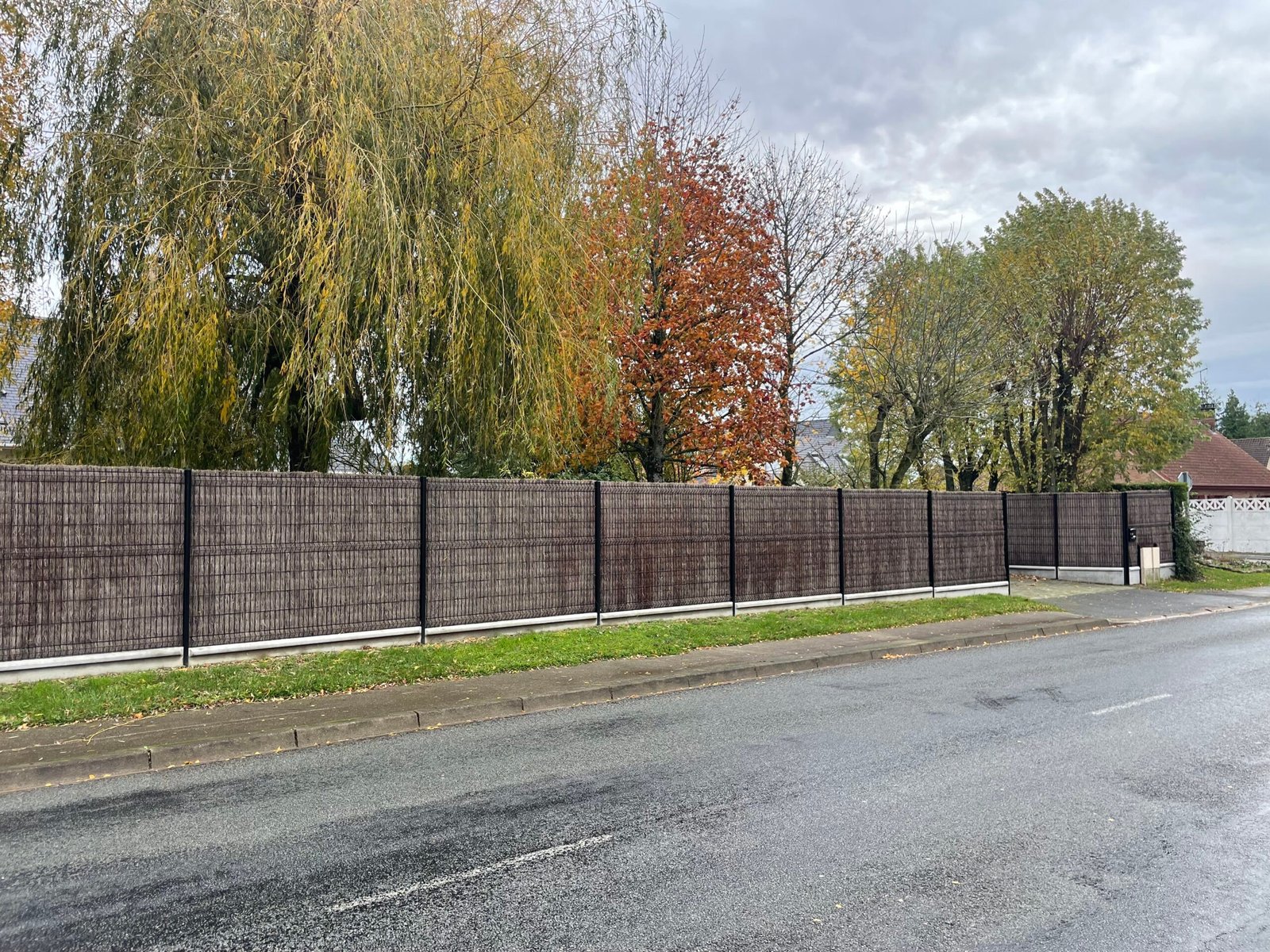 Clôture sur rue finition parfaite Alsace