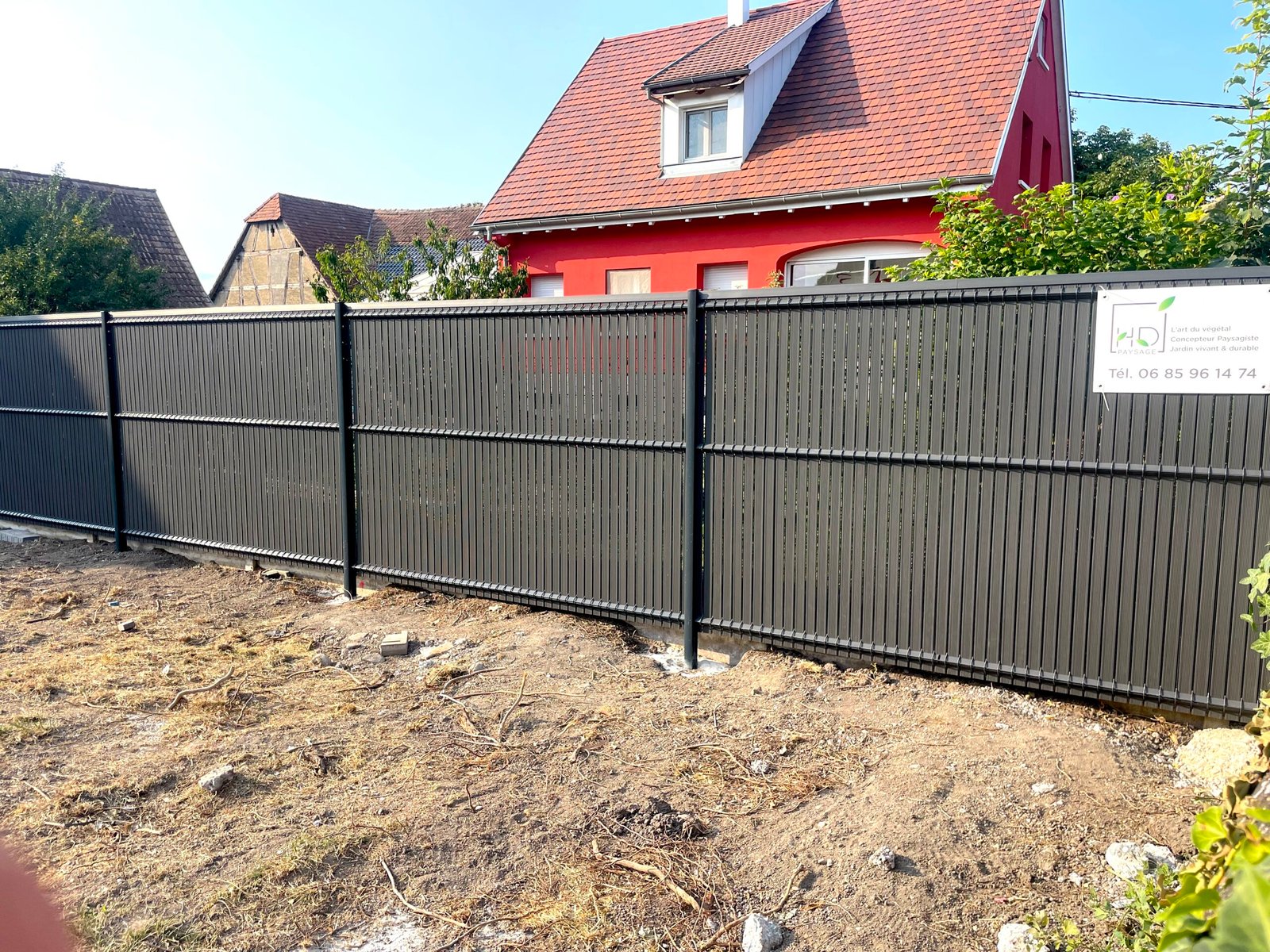 Clôture neuve Saasenheim paysagiste